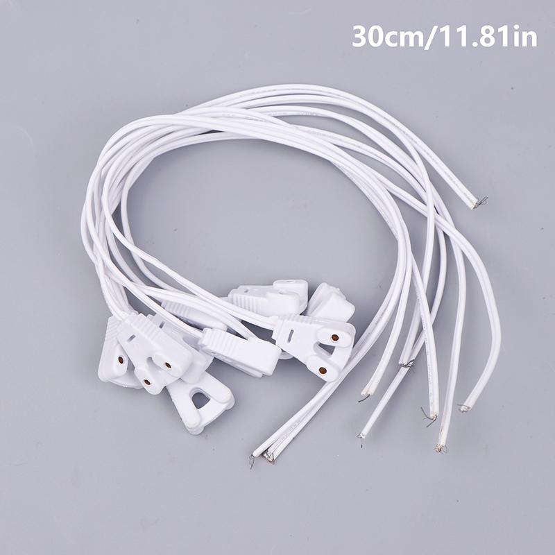 

10 шт. Патрон для лампы T8 Основание для ламп T8 Проводка Патрон для линейных ламп для светового короба Держатель кабеля для люминесцентной лампы T8 30cm