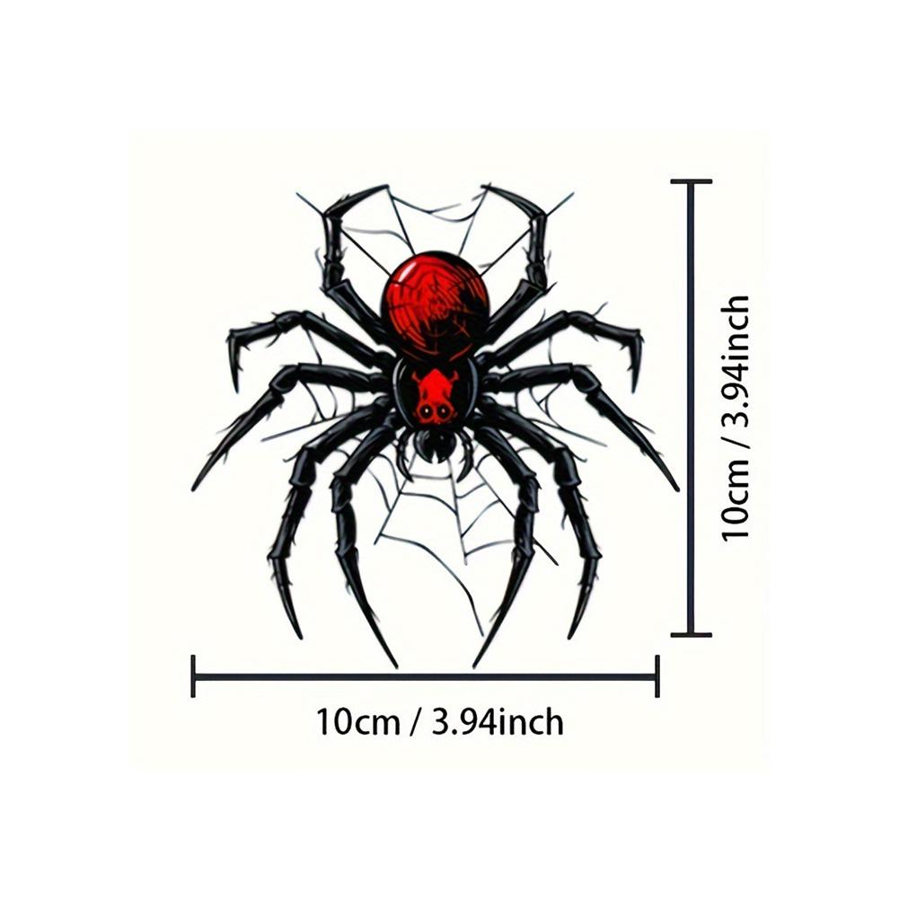 1 ud. Pegatinas de Motocicleta de Araña Impermeables DIY Paneles Laterales de Motocicleta Tapa del Depósito de Combustible Carenado Pegatinas de Vinilo para Portátil Decoración de Halloween
