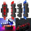 New Cycling 5 LED USB Rechargeable Bike Bicycle Tail Warning Light Rear  Night Riding Bicycle Safety