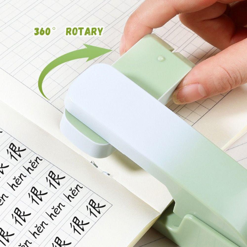 360 Grad Drehbarer Hefter Farbverlauf Schwerlasthefter Langer Hefter Buchbindebedarf