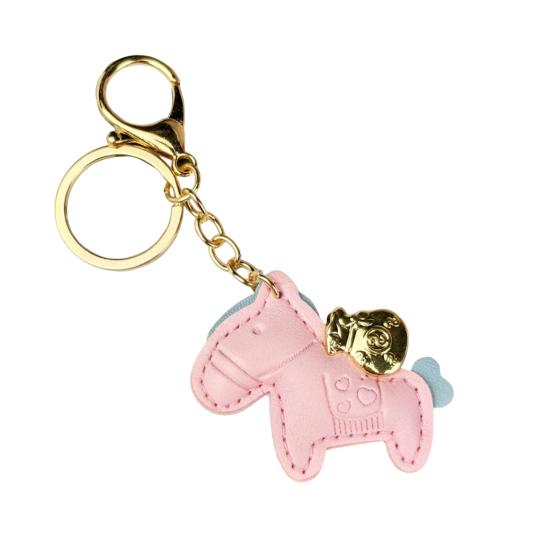 Pferd Taschenanhänger Kompakter Mini Schlüsselanhänger Handgefertigt Kunstleder Pferdeanhänger Handtaschen Geldbörsen Rucksäcke Taschenzubehör