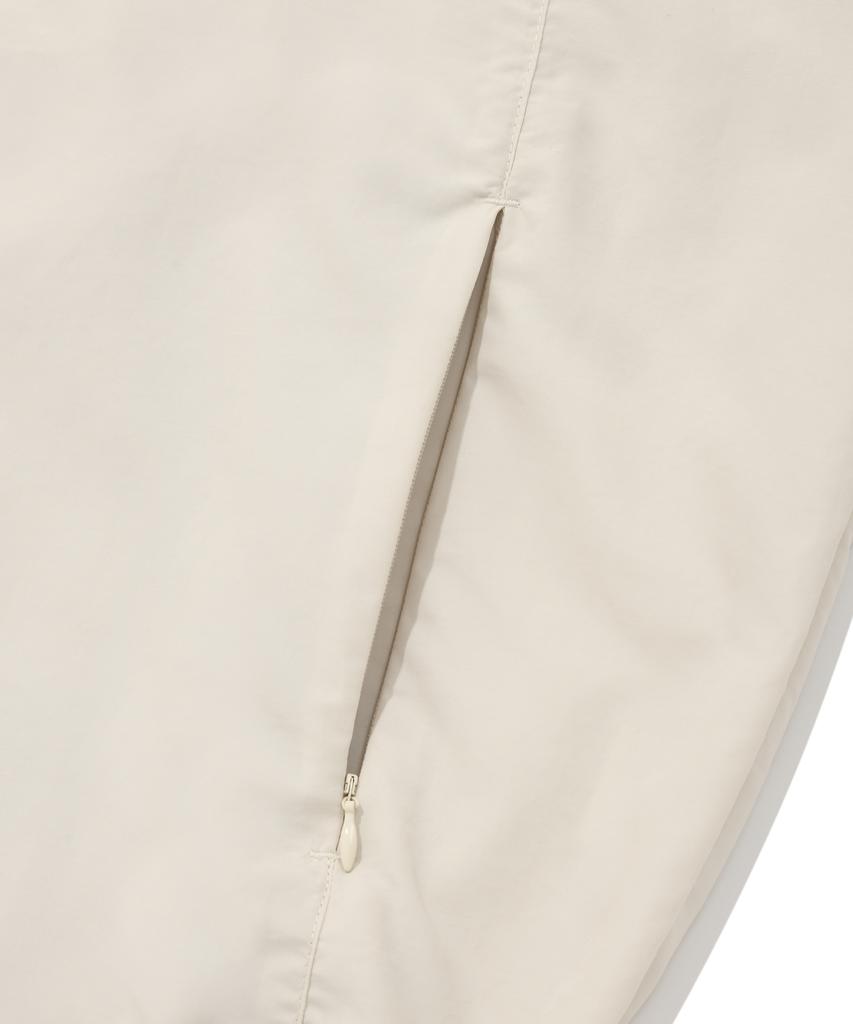 Physical Department Color Block Mesh Hoodie Track Jacket Ivory