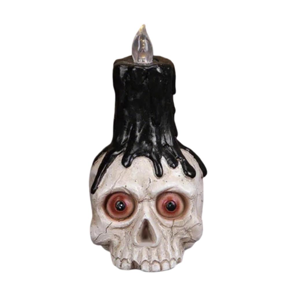Halloween New Skeleton Candlelight Festival Horror Decoration Escape Room Decoration Resin Craft Ornament