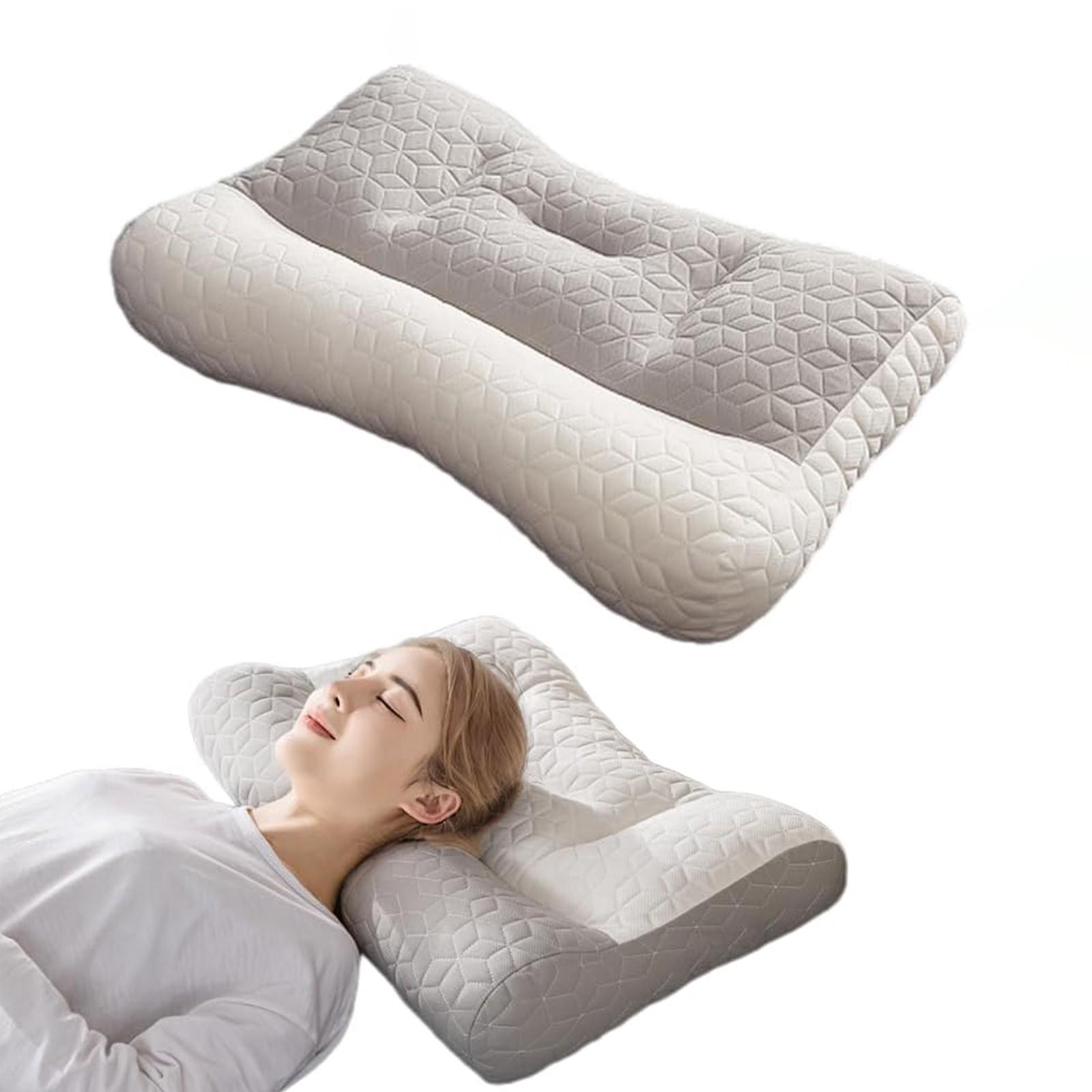 

Ортопедическая подушка для глубокого сна, улучшенная подушка для сна при апноэ, подушки для сна при апноэ, эргономичные подушки для шеи и плеч, для сна на боку, на спине, на животе One Size белый