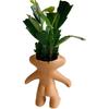 Resin Plant Holder, Funny Flower Pot, Plant Holder With Drainage Hole Decorative Garden Containers Sets For Houseplants For Home - Ri