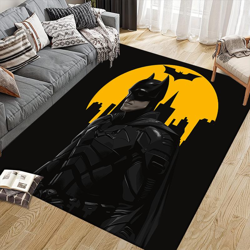 Batman Classic Element Square Area Rug, Non-Slip Floor Mat for Bedroom, Perfect Gift for Fans.chl