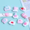 Pink Mini Clouds Glossy Resin Accessories - DIY Cream Glue for Phone Cases, Water Cups, Nail Art, and Earrings
