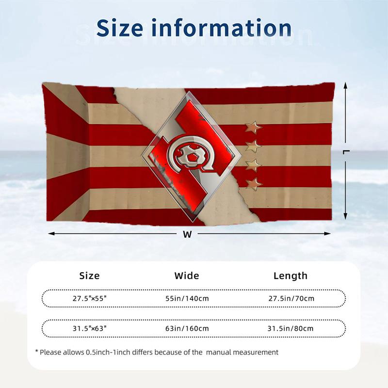FC Spartak Moscow Beach towels also serve as bath towels summer essential a musthave for the outdoors the beach and the pool