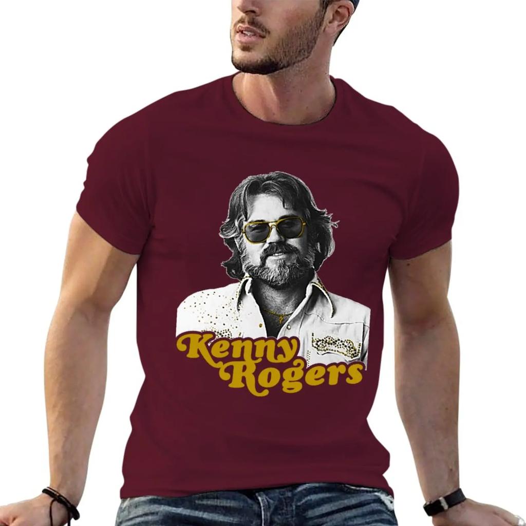 New Kenny Rogers The Golden Gambler Tribute TShirt Customs Design Your Own Vintage Graphic Tee Unisexs T Shirts
