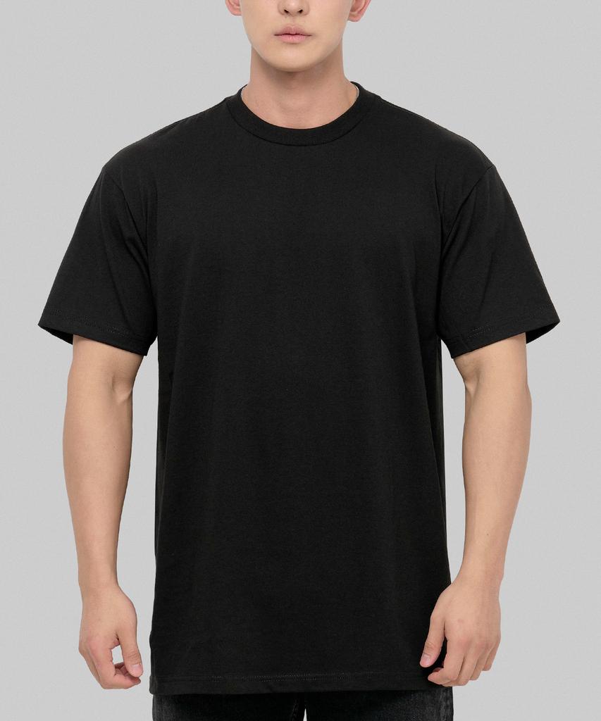 SHAKA WEAR [2er-Pack] 6.0oz Aktives Einfaches Basis-T-Shirt mit kurzen Ärmeln_Weiß/Schwarz