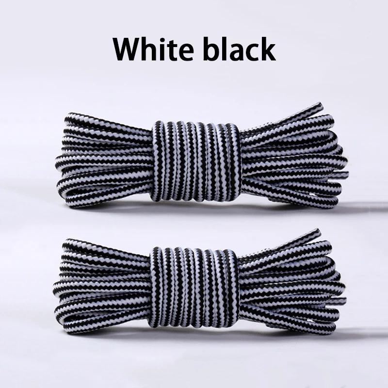2 Pair NEW Heavy Duty Round Boot Laces Durable Striped Shoelaces for Hiking Work Boots Outdoor Sports Sneaker Shoe Laces
