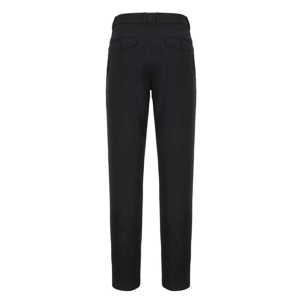 SUPERIOR Men'S Band Solid Slacks Pants Black (Im0Esl10139)