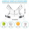 Acrylic Small Ball Stand Holder Clear Sport Ball Display Rack Ball Display Holder for Baseball Golf Softball Tennis Ball Spheres