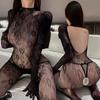 Sensual European & American Bodysuit: See-Through Lace, Fishnet Stockings, One-Piece, Gloves, and Body Stockings.