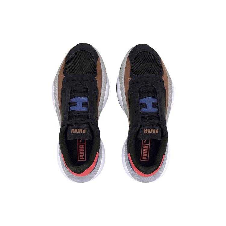 Puma Alteration Premium Leather Black Blue Red Unisex Sneakers 371597-01