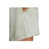 Adidas Originals Essentials+ Made With Hemp Solid Color Logo Embroidery Elastic Waist Straight Regular Shorts Women bottoms Linen-Green IC1505