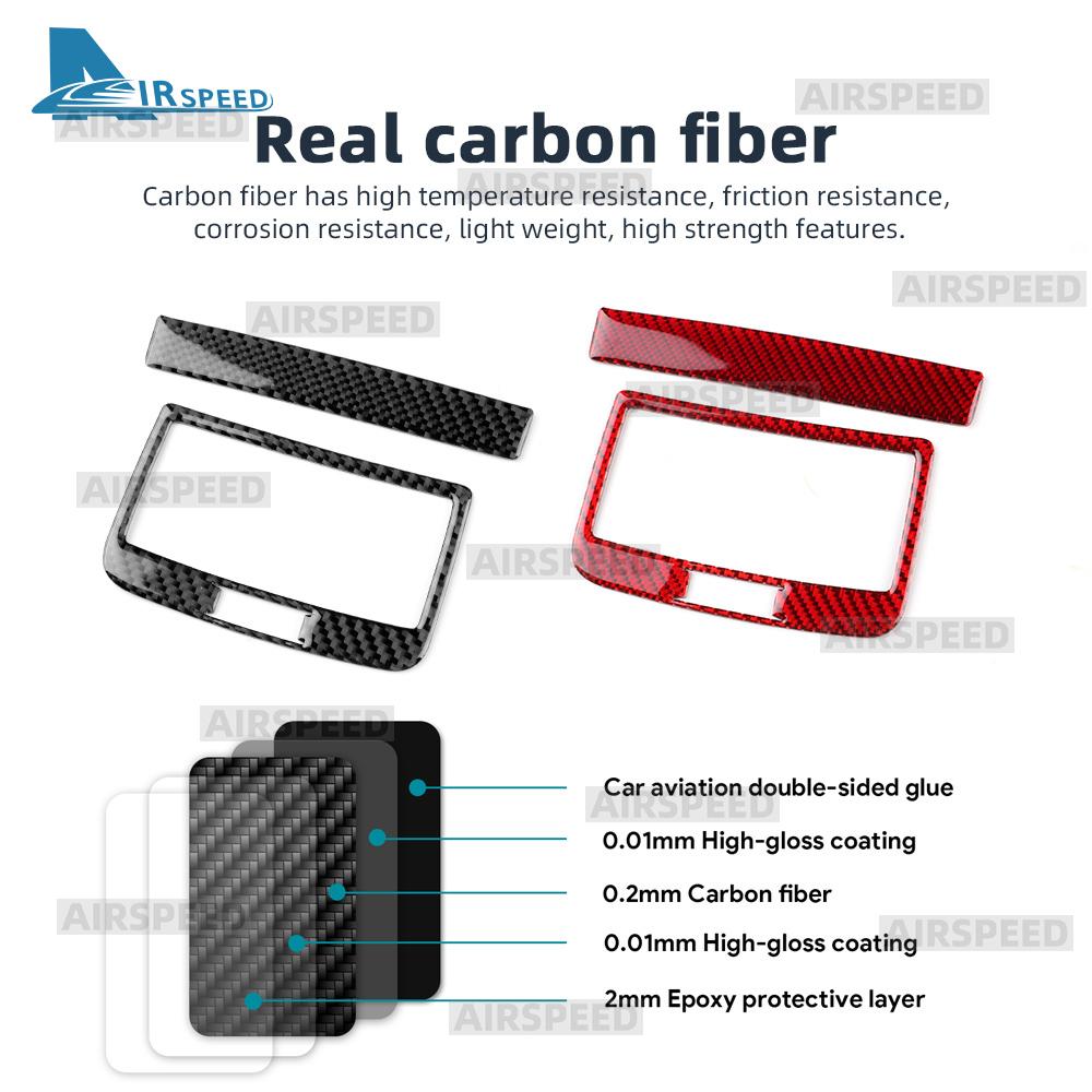 Real Soft Carbon Fiber Sticker For SEAT Ateca 5F 2016-2025 For Cupra Ateca 5F 2018-2025 LHD RHD Car Rear Air Outlet Frame Trim