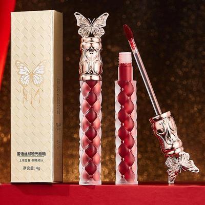 Mist Finish Glossy Velvet Lip Glaze Matte Moisturizing Liquid Lipstick Antihaft-Becher