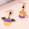 Trick or Treat Pumpkin Ear Studs Ghost Ghost Dangle Earrings Trend Halloween Earrings  Accessories