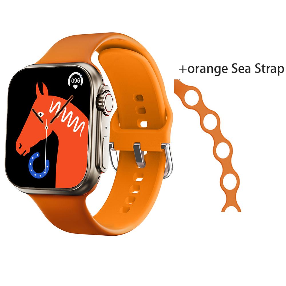 Ws8plus Iwo Watch Ultra Series 8 Men Sports Ws8 Plus Smartwatch Nfc Wireless Charger Sports Blue Tooth Call 2.0" For Ios Android