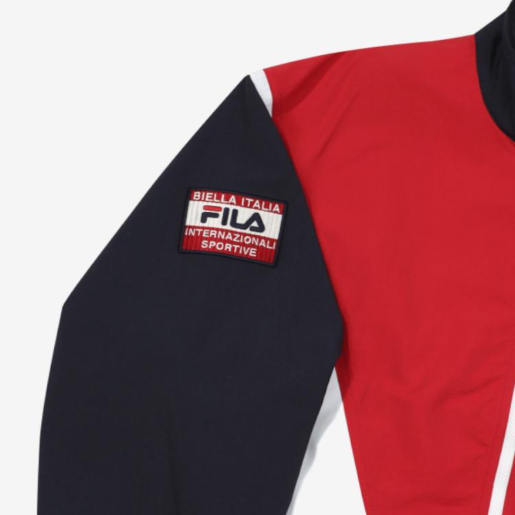 FILA Jackets Unisex Red Stand Collar Moderate Other FS2JKF2111X-HRD