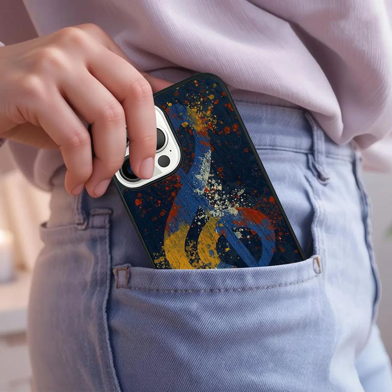 Music Notes Phone Case For iPhone 17 Air 15 16e 14 13 Pro Max Coque 12 11 Pro Max PLUS cover