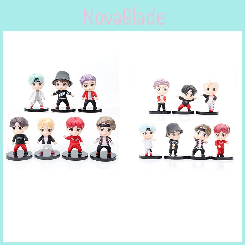 Bts Bt21 Tiny Tan Figuren Set 7 Stück Süße Und Farbenfrohe Charaktere Für Fan-Geschenk Und Dekoration
