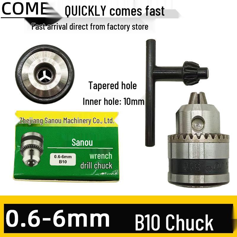 Sanou Self-Locking Hand-Tightened Chuck 10/13/16mm for Lathe and Bench Drill Accessories