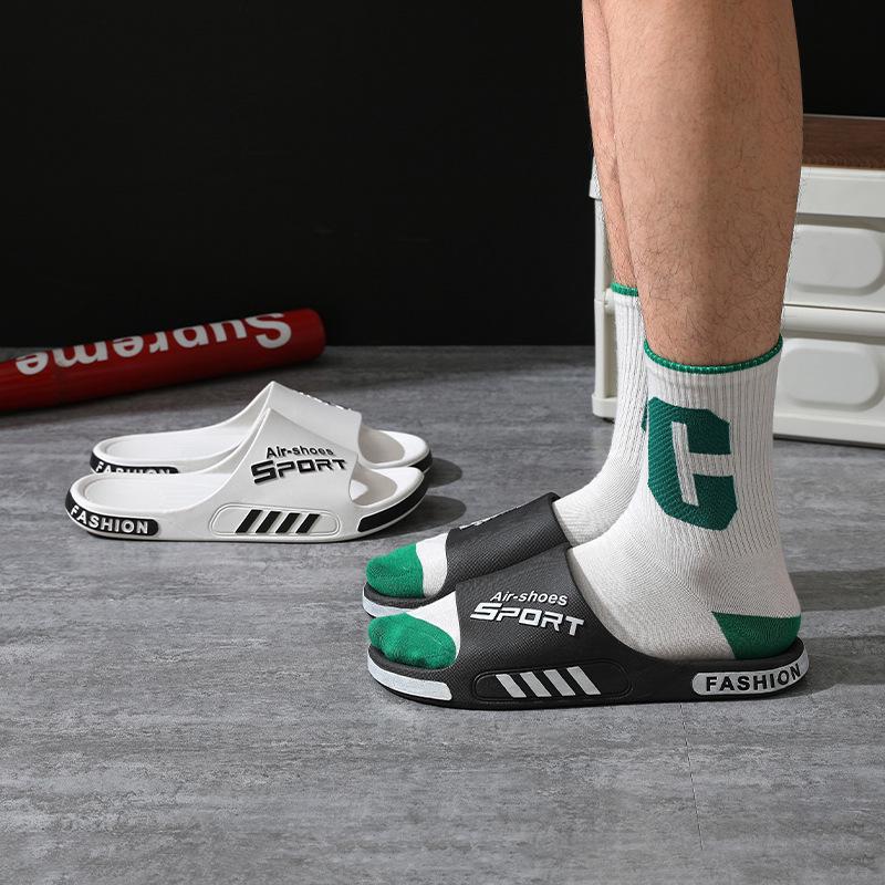 Men's Non-Slip Summer Slippers for Home and Outdoor Use – Comfortable Bathroom and Beach Flip-Flops for Couples.
