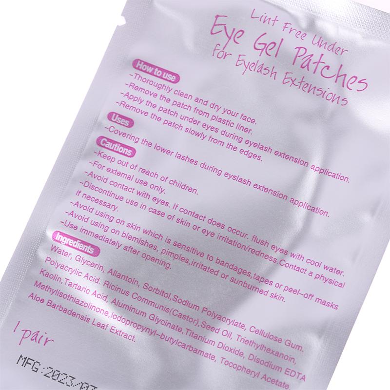 50 Pairs Eyelash Extension Eye Patch Mat Gel Sanitary Eye Lash Patch Supplies