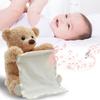 Niedlicher, sprechender Teddybär, 35 cm groß, wiederaufladbar, scheues Gesicht, batteriebetrieben
