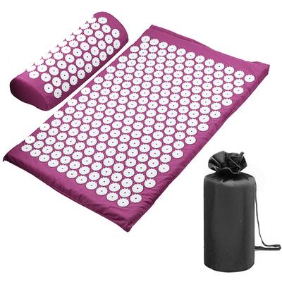 Akupressurmatte, Massagematte und Kissen-Set, Yogamatte, Akupunkturkissen, Applikator kuznetsov, entlasten Rücken und Nacken