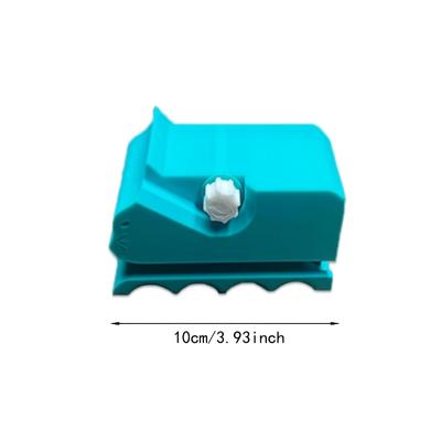3D Printed Handheld Cat Scratcher Cardboard Cutter - Sky Blue/White DIY Paper Cutting Tool for Cat Enthusiasts Ideal Gift