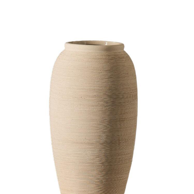 Terracotta Ceramic Vase: Rustic Pottery Flower Vessel for Living Room, Hotel, or Outdoor Décor