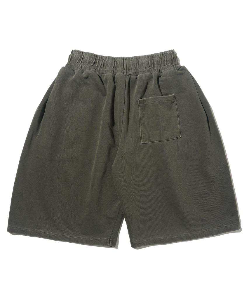 613SEOUL Heritage Pigment Wide Bermuda Pants (Khaki)