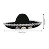 Children Fashionable Mexico Sun Hat with Unique Skull Pattern for Beach Trip and Daily Outings Festival Gathering