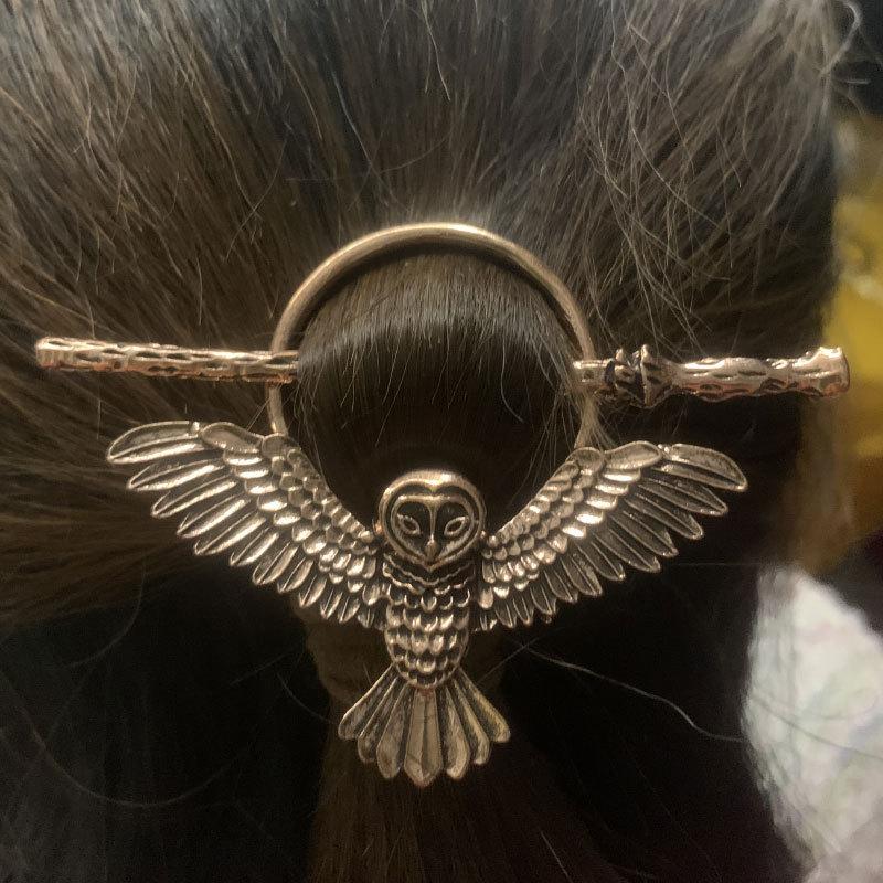 

Винтажные заколки для волос в виде совы, украшения для волос, ирландские аксессуары для волос