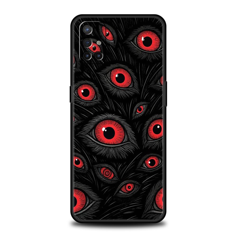 Scary Devil Eye Pattern Phone Case For OnePlus 15 13 12 11 10 Pro 13T 13R 12R 9 8T 8 7 7T 9R Nord 2T CE 2 3 4 5G Soft Cover