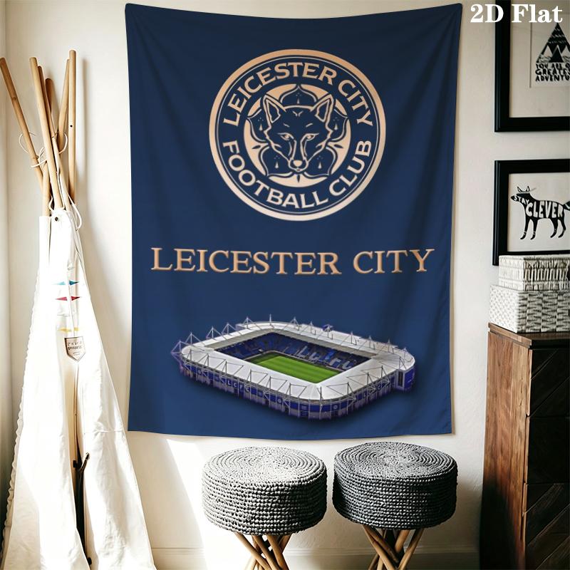 leicester city football club Wall Tapestry Aesthetic Wall Hanging Printed Fabric Blanket Decorative Tapestries for Bedroom Living Room Home Decor