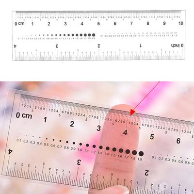 Yousheng Nail Art Lineal Exquisites Muster Wasserdichtes PVC Falsche Nägel Lineal Nagelverzierungen Messgerät Maniküre Werkzeuge