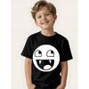 Children's Graphic T-shirt - Funny Print, Casual Round Neck T-shirt, Comfortable and Soft,