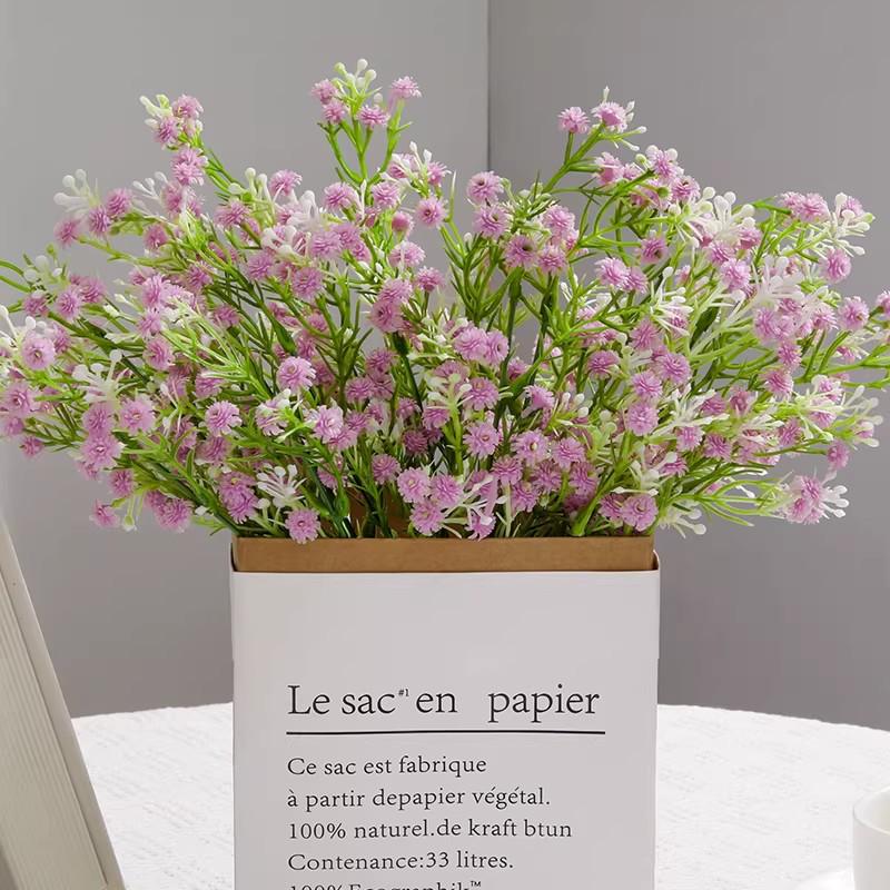 Gypsophila Soft Rubber Fake Flower Bouquet for Home Decoration