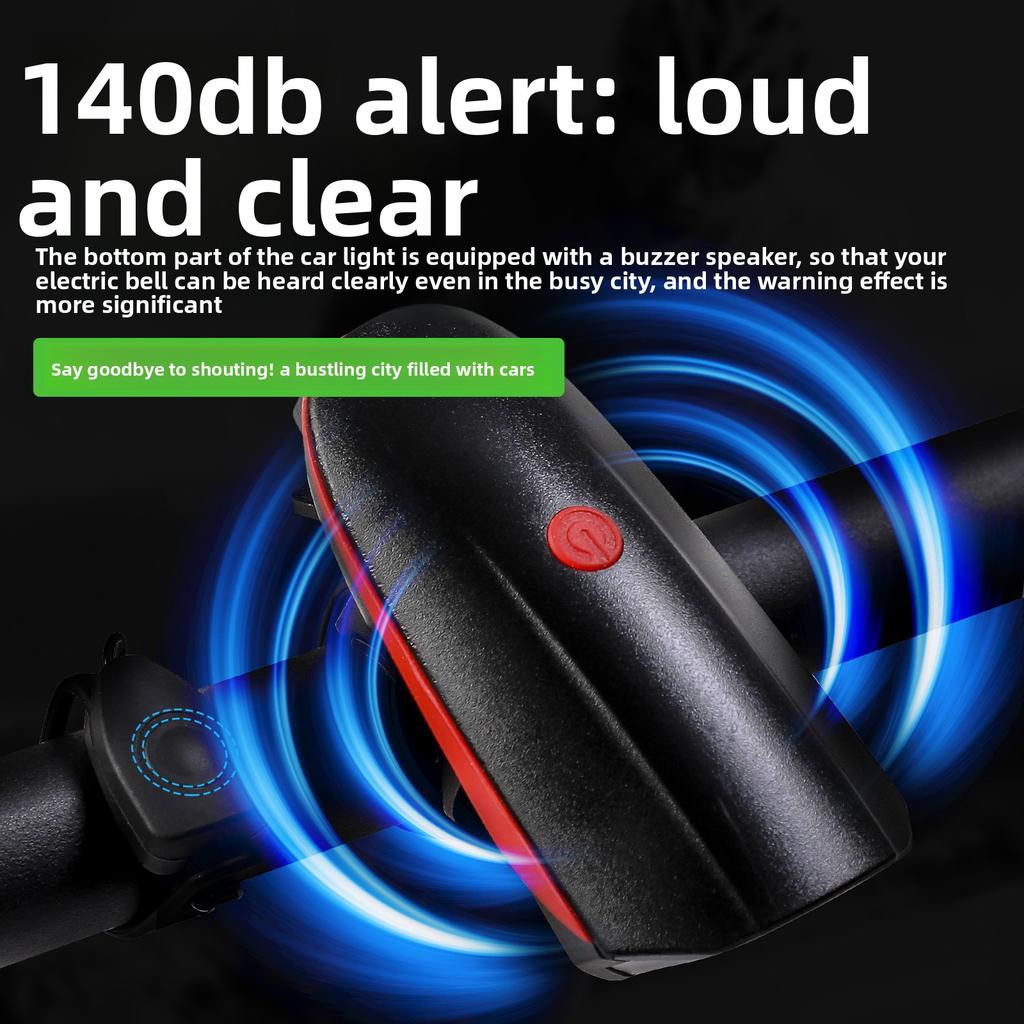 Bicycle Lights, Car Headlights, Charging, Night Riding, Flashlight, Live Horn, Bicycle Accessories, Cycling Equipment