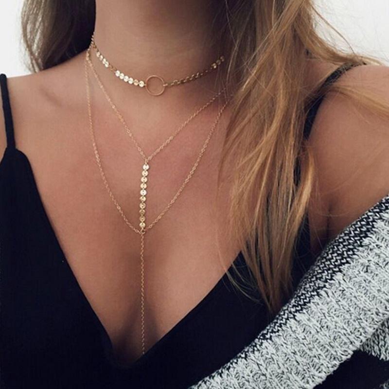 Colier de Modă de Vară Bijuterii Diamant de Lux Frumos Ciucure Colier Lung Femei Choker Accesorii