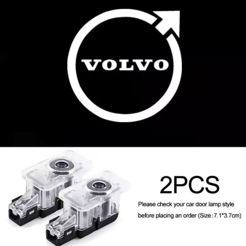 LED Car Door Logo Projector Light For Volvo XC90 V90 V60 XC60 V40 S80 S60 S90 C40 XC40 V70 XC70 C30 C70 EX90 Rdesign Accessory