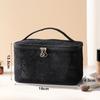 Makeup Bag Elegant Portable Makeup Bag Lace Floral Pattern Cosmetic Storage Bag Large Capacity with Handle Handbag for Women