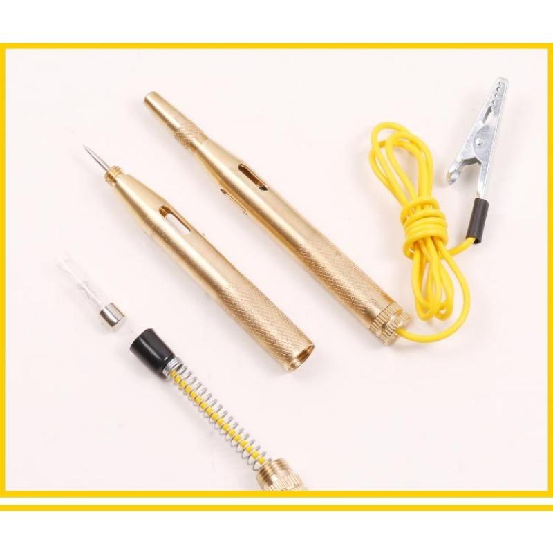 Current Voltage Tester with Alligator Clip Car Test Lamp Voltage Light Test Lamp 6V 12V 24V Car Test Lamp with Crocodile Clip for Cars Motorcycles