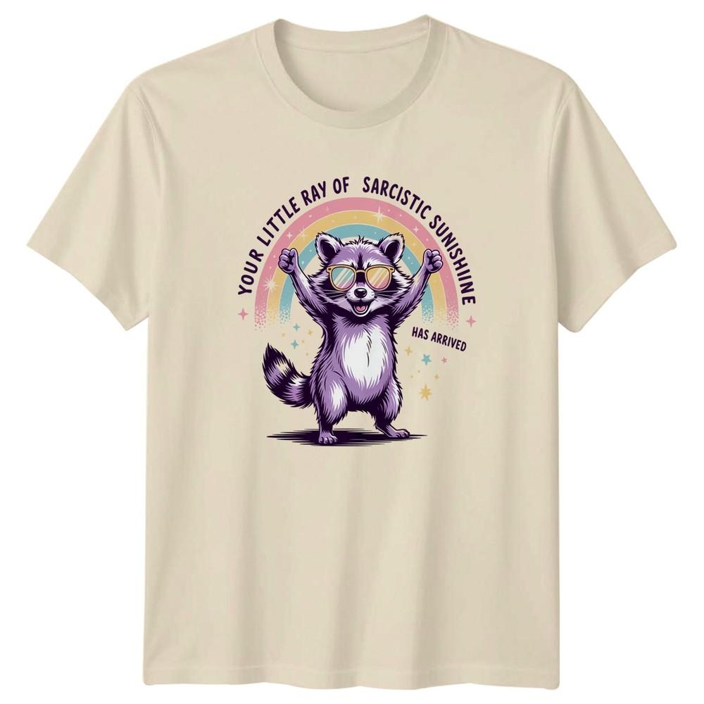 Your Little Ray Of Sarcistic Sunshine TShirt Raccoon Humor Birthday