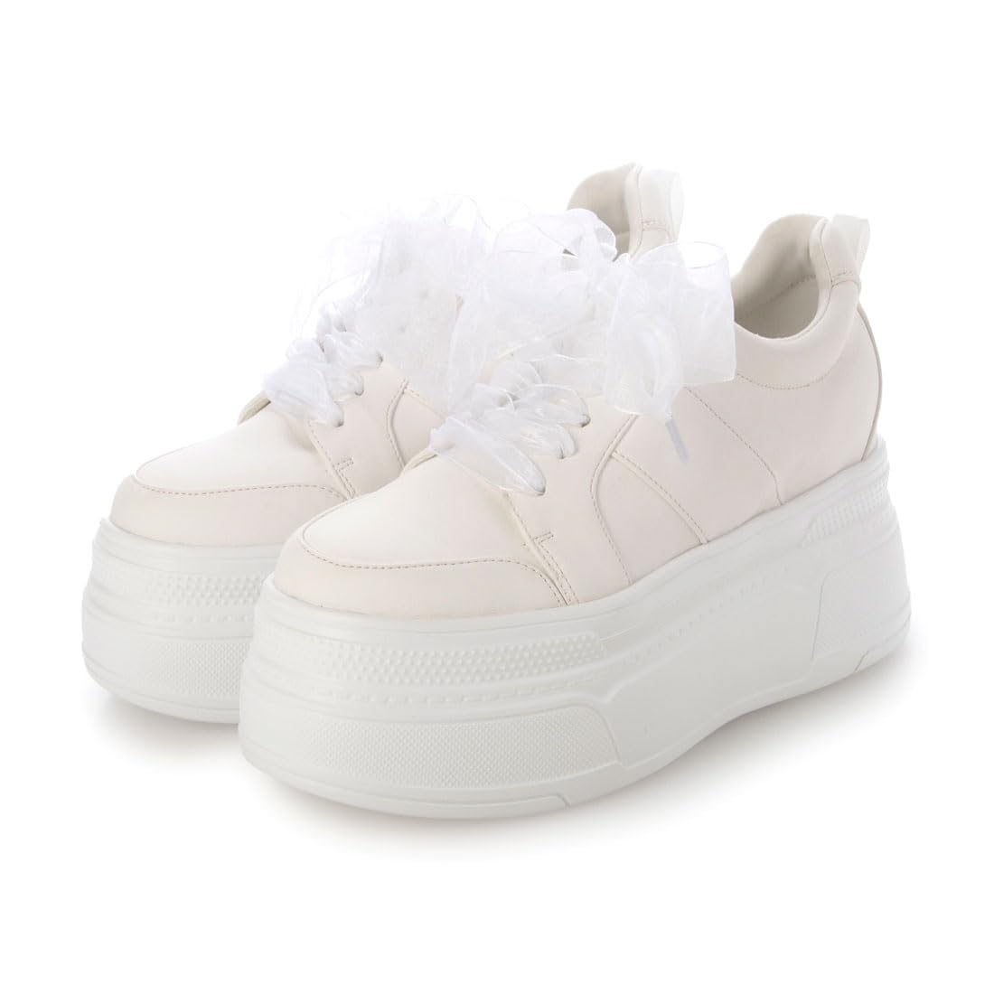 

Evol Women s 2-Way Driving Shoes with 8cm Platform Lace-Up, White/Large