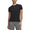 Short Sleeve Pullover Crew Neck Solid Logo T-Shirt Women Tops 6010870-008